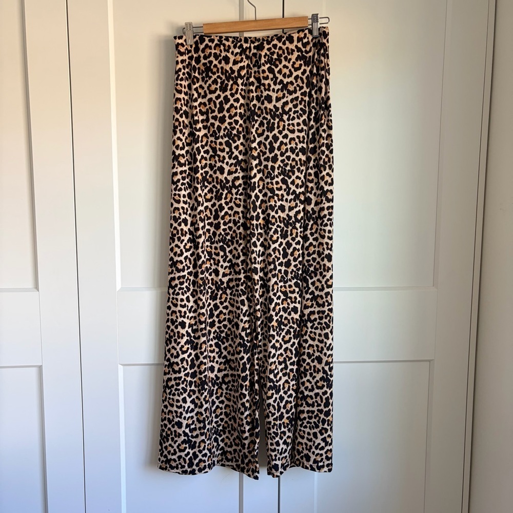 Zara Leopard/Animal Print Pants | L